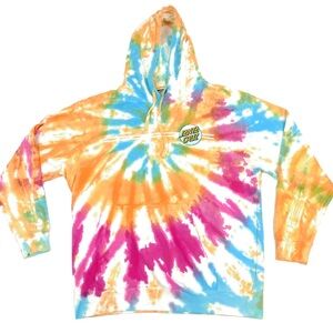 Santa Cruz NWT Tie Dye Other Dot Oversized Hoodie Size XL